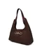 Guess | Mala de Ombro Sunset Hobo Pequena em Camurça Castanha | MISSCATH