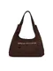Guess | Mala de Ombro Sunset Hobo Pequena em Camurça Castanha | MISSCATH
