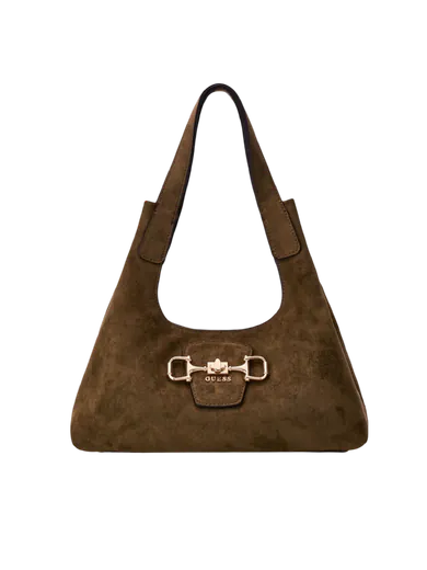 Mala de Ombro Sunset Hobo Pequena em Camurça Verde