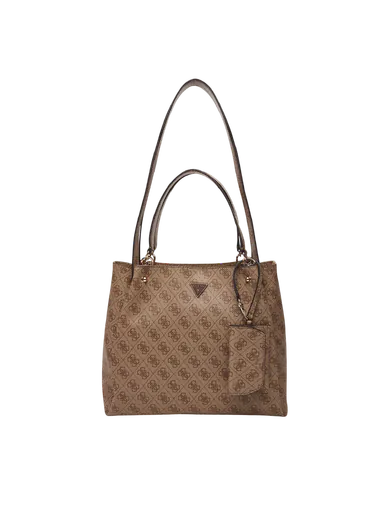 Mala Tote Lorella com Logo Bege