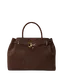 Ralph Lauren | Mala de Mão Grande Blaike Padrão Crocodilo Castanha | Misscath
