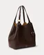 Ralph Lauren | Mala de Ombro Tote Tasha Grande Castanho-escuro | Misscath