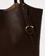 Ralph Lauren | Mala de Ombro Tote Tasha Grande Castanho-escuro | Misscath