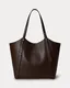 Ralph Lauren | Mala de Ombro Tote Tasha Grande Castanho-escuro | Misscath