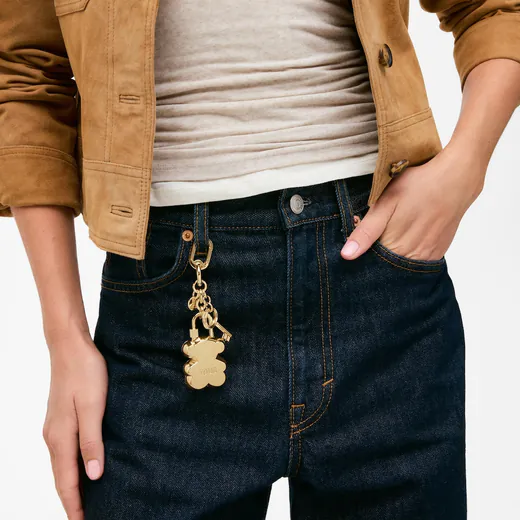 Porta-Chaves Bear Lock Dourado