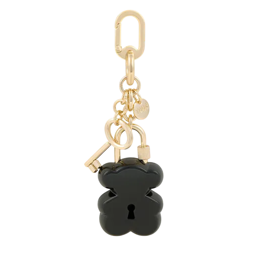 Porta-Chaves Bear Lock Preto