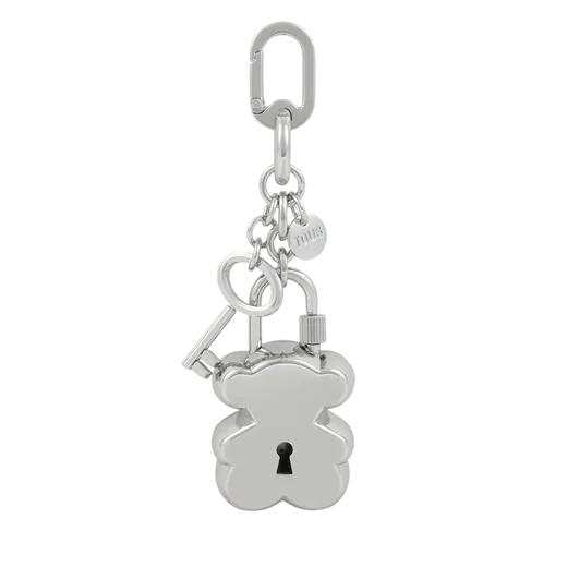 Porta-Chaves Bear Lock Prateado