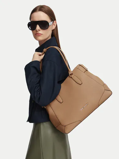 Mala de Ombro/Shopper Grande Bege