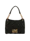 Love Moschino | Mala de Ombro em Pele Acolchoada Preta | MissCath