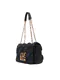 Love Moschino | Mala de Ombro/Tiracolo em Pele Acolchoada Preta | MissCath