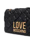 Love Moschino | Mala de Ombro/Tiracolo em Pele Acolchoada Preta | MissCath