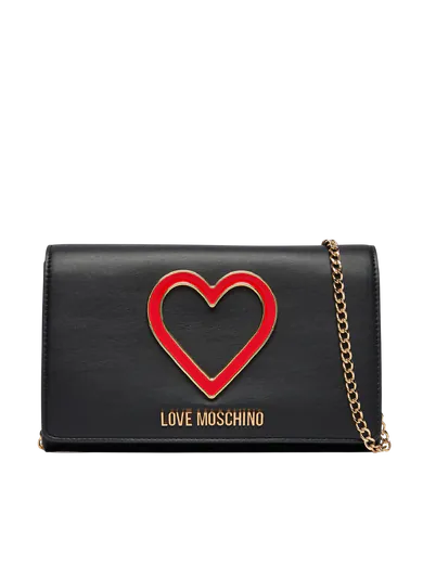 Mala de Tiracolo Red Heart Preta