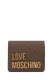 Carteira Pequena Dobrável Love Moschino Castanho-escuro Carteira Pequena Dobrável Love Moschino Castanho-escuro