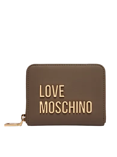 Carteira Pequena Love Moschino Castanho-escuro