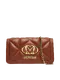 Minimala de Tiracolo Love Moschino Quilted Castanha Minimala de Tiracolo Love Moschino Quilted Castanha