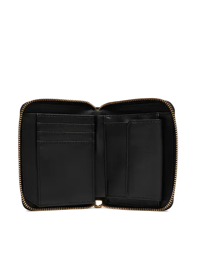 Carteira Pequena Love Moschino Quilted Preta
