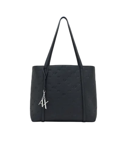 Mala Shopper Grande Logo Preta