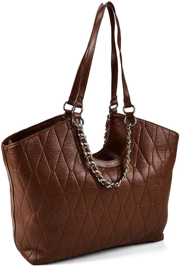 Mala de Ombro/Shopper Crystelle Castanha