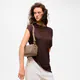 Tous | Mala Tiracolo em Pele Tous Infinity Taupe | Misscath