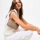 Tous | Mala de Ombro em Pele Tous Infinity Taupe | Misscath