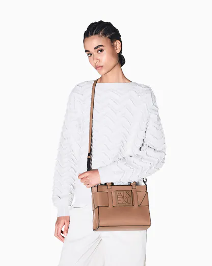 Mala de Mão/Tiracolo Armani Exchange Feminina Castanha