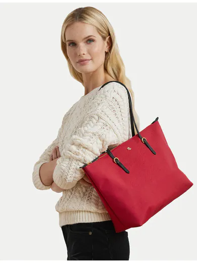 Mala Shopper Keaton M Nylon Vermelha
