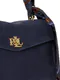 Ralph Lauren | Mala Mão Pequena Farrah com Lenço Azul-marinho | Misscath