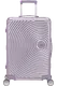 Mala de Viagem Média 68cm 4 Rodas em Alumínio Lilás - Soundbox Alu | American Tourister®