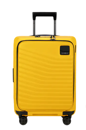 Mala de Cabine 55cm Expansível 4 Rodas Acesso Frontal Amarelo Cítrico