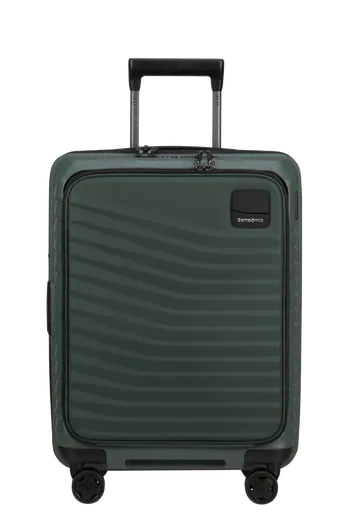 Mala de Cabine 55cm Expansível 4 Rodas Acesso Frontal Verde Oliva