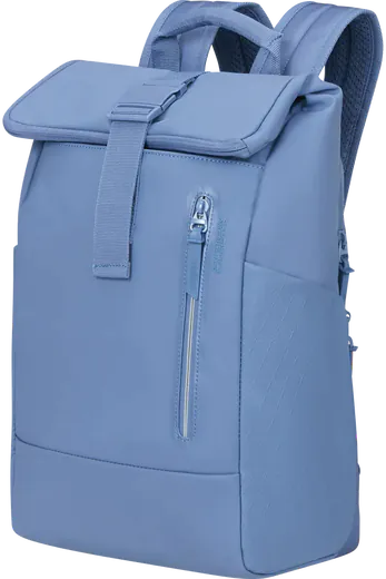 Mochila Rolltop Para Portátil 14 Azul Tempestade