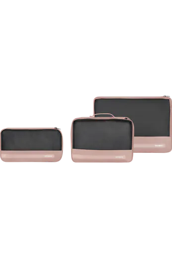 Conjunto 3 Bolsas Organizadoras Rosa