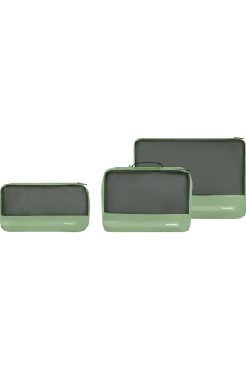 Conjunto 3 Bolsas Organizadoras Verde Sálvia 