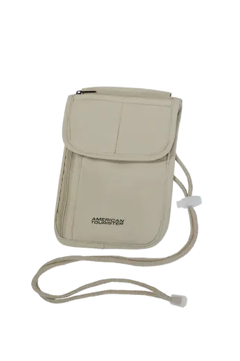 Bolsa de Pescoço Antirroubo RFID para Viagem Areia