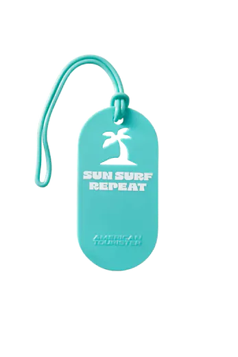 Etiqueta de Viagem Sun Surf Repeat
