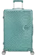 Mala de Viagem Grande 77cm 4 Rodas em Alumínio Turquesa - Soundbox Alu | American Tourister®
