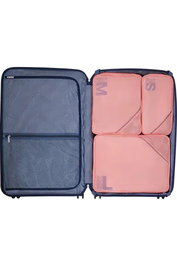 Conjunto de 3 Cubos Organizadores S/M/L Rosa/Malva