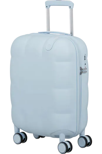 Mala de Cabine 55cm 4 Rodas Azul Suave