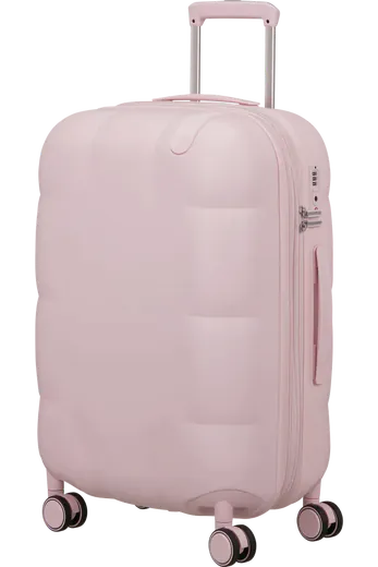 Mala de Viagem Média 67cm Expansível 4 Rodas Rosa Nuvem 