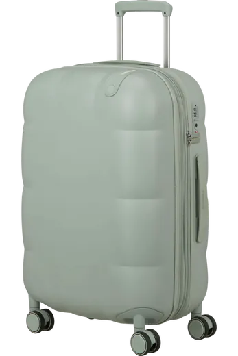 Mala de Viagem Média 67cm Expansível 4 Rodas Verde Sálvia