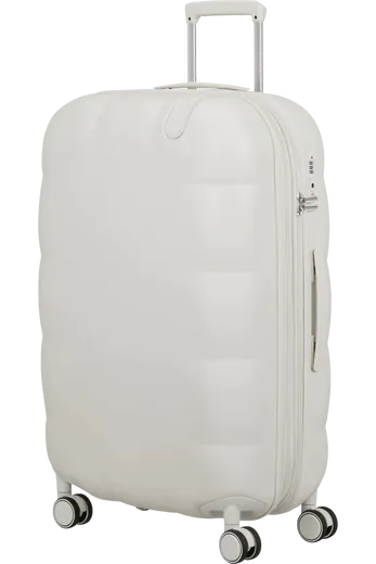 Mala de Viagem Grande 77cm Expansível 4 Rodas Branco Nuvem 