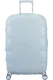 Mala de Viagem Grande 77cm Expansível 4 Rodas Azul Suave 
