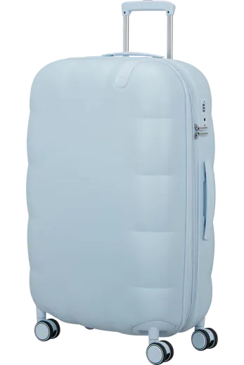 Mala de Viagem Grande 77cm Expansível 4 Rodas Azul Suave 