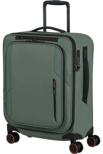 Mala de Cabine 55cm Expansível 4 Rodas Verde Sálvia