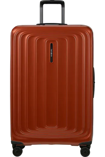 Mala de Viagem Extragrande 81cm Expansível 4 Rodas Terracota Metálico