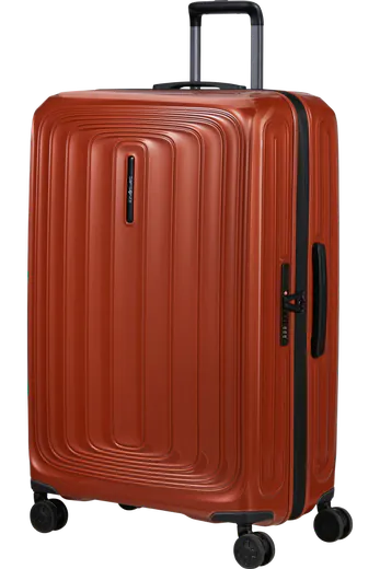 Mala de Viagem Extragrande 81cm Expansível 4 Rodas Terracota Metálico