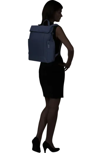 Mochila Rolltop para Portátil 15.6 Azul-Marinho