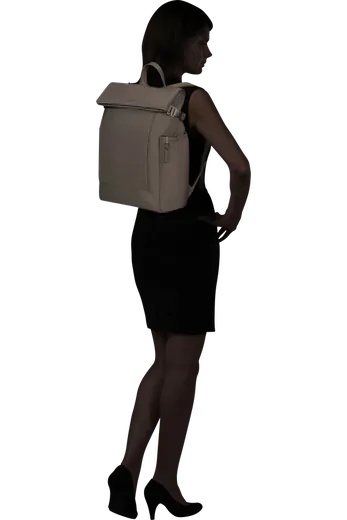Mochila Rolltop para Portátil 15.6 Castanho