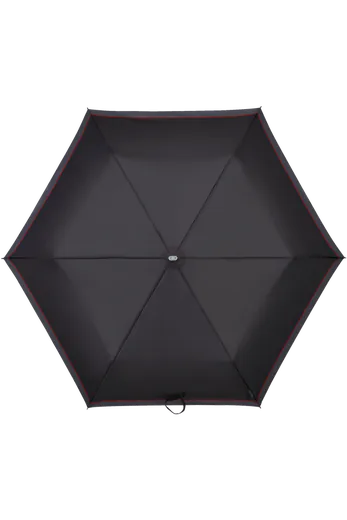 Guarda-Chuva Mini Desdobrável Manual Preto / Vermelho