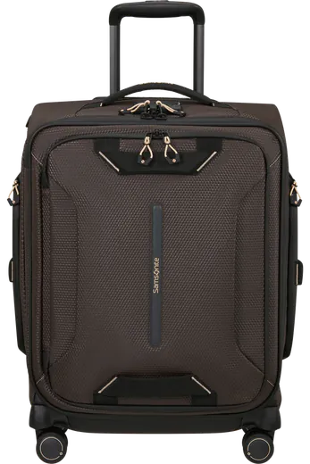Saco de Viagem de Cabine 55cm 4 Rodas Castanho Café
